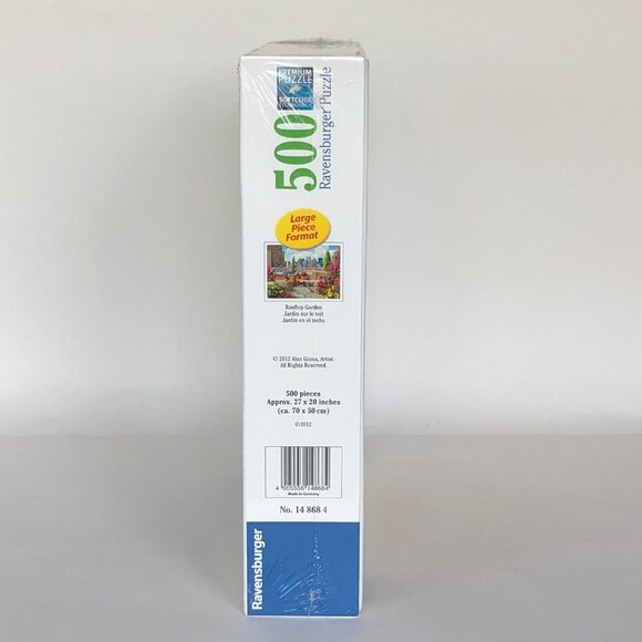 New sealed Ravensburger 500 pcs Large Format Puzzle-Rooftop Garden - Picture 8 of 11